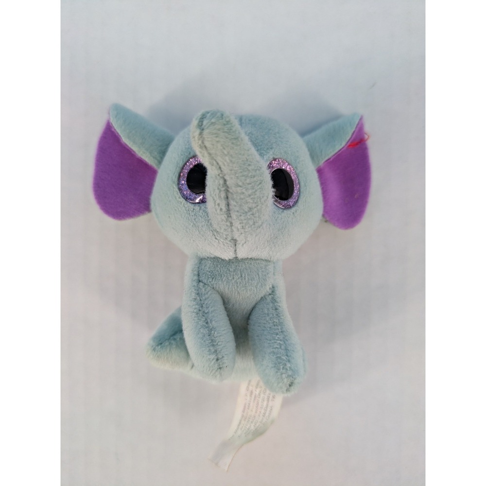 Ty Teenie Beanie Boos Peanut Elephant McDonald's 2017 Blue Purple Plush Toy 3 in